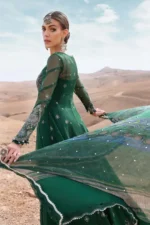 Maria B Stiched (3pc) Net | Embroided net suit | D-2507-A - Festive Collection - Image 3