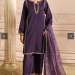 Charizma Pret (3pc) Korean Raw Silk |  CMA-4-082 - Festive Collection