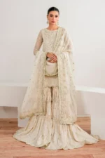 Baroque Pret (3pc) Chiffon | EMBROIDERED CHIFFON SF-687 - Formal Collection