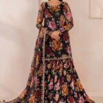 Baroque Pret (3pc) Chiffon | EMBROIDERED CHIFFON UF-707 - Formal Collection