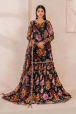 Baroque Pret (3pc) Chiffon | EMBROIDERED CHIFFON UF-707 - Formal Collection