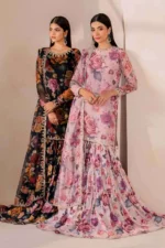 Baroque Pret (3pc) Chiffon | EMBROIDERED CHIFFON SF-708 - Formal Collection - Image 5