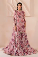 Baroque Pret (3pc) Chiffon | EMBROIDERED CHIFFON SF-708 - Formal Collection