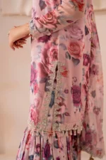 Baroque Pret (3pc) Chiffon | EMBROIDERED CHIFFON SF-708 - Formal Collection - Image 2