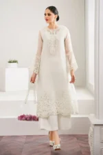 Baroque Pret (3pc) Organza | EMBROIDERED ORGANZA SF-526 - Festive Collection - Image 4