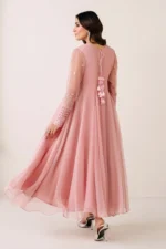 Baroque Pret (3pc) Chiffon | EMBROIDERED CHIFFON FROCK PR-1124 - Festive Collection - Image 2