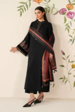 Baroque Pret (3pc) Cotton | EMBROIDERED KHADDAR PR-1195 - Winter Collection - Image 2