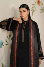 Baroque Pret (3pc) Cotton | EMBROIDERED KHADDAR PR-1195 - Winter Collection - Image 5