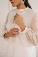 Baroque Pret (3pc) Chiffon | EMBROIDERED CHIFFON PR-1135 - Festive Collection - Image 2