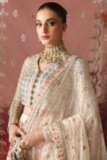 Afrozeh Stiched (3pc) Korean Raw Silk | Gulnar - Formal Collection - Image 4