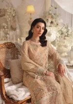 Afrozeh Stiched (3pc) Net | EFE-06 ZYVA - Formal Collection - Image 2