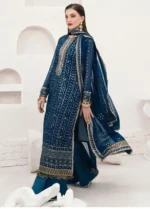 Afrozeh Stiched (3pc) Korean Raw Silk | CT-140004 Ashen-Savoir - Festive Collection - Image 2